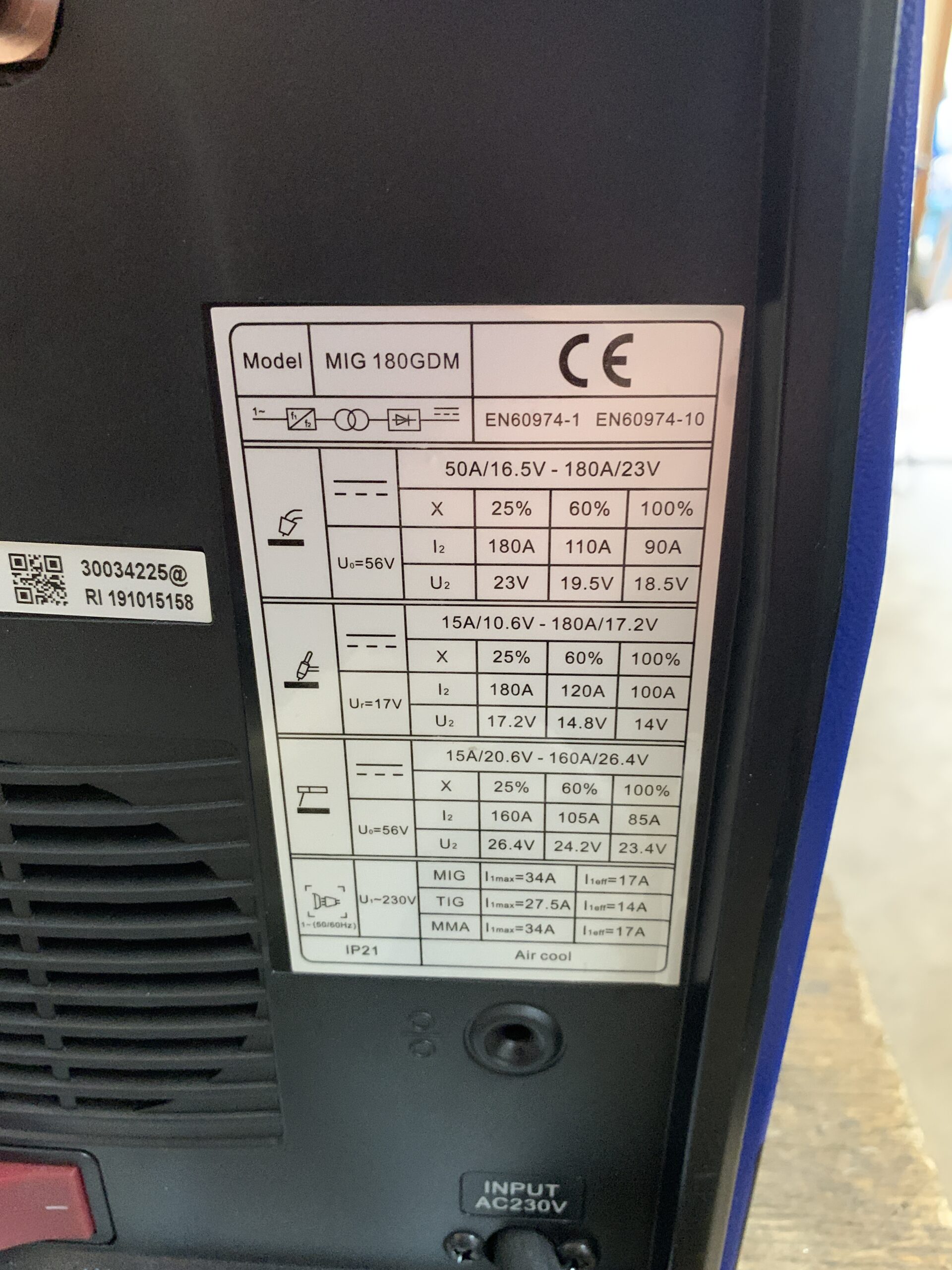 poloautomat mig 180gdm riland